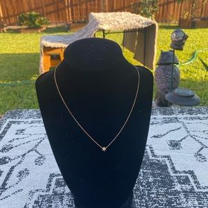 Jewelry Necklace   Diamond 0.10 18 Yellow Gold